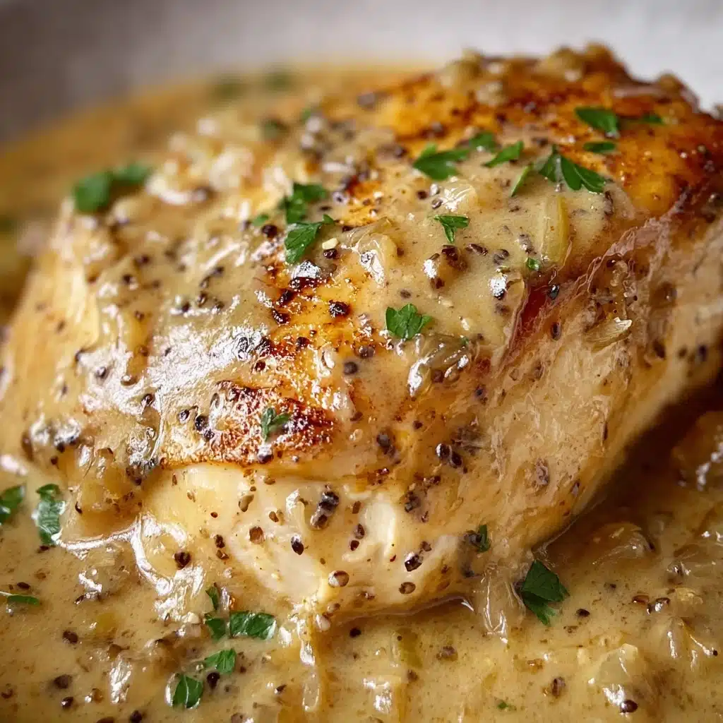 Easy Crockpot Chicken and Creamy Gravy Recipe - Recipe Image