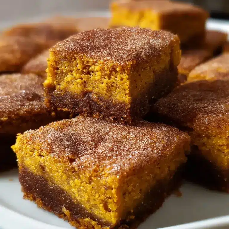 Pumpkin Snickerdoodle Blondies Recipe