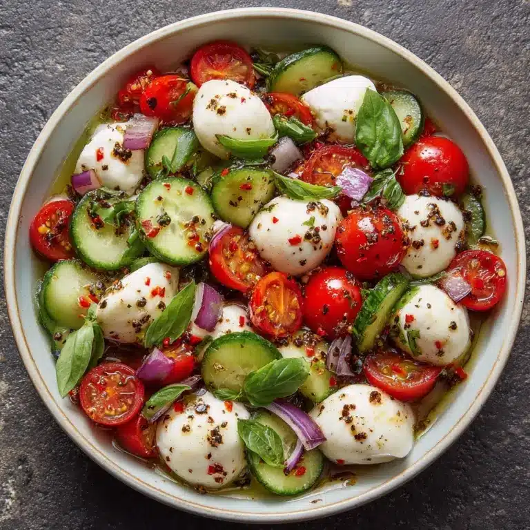 Cucumber Caprese Salad Recipe