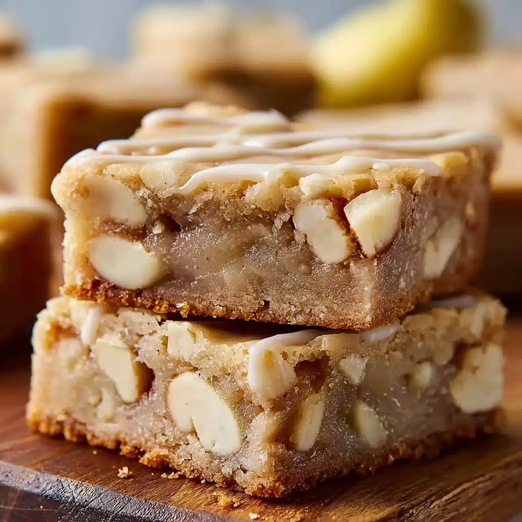 Irresistible Maple Glazed Apple Blondies Recipe - Recipe Image