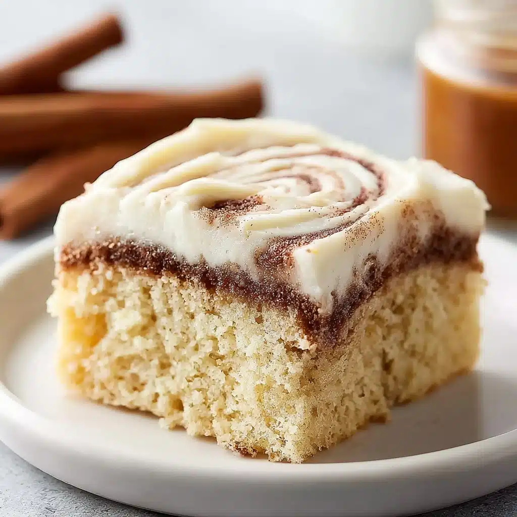 CINNAMON ROLL POKE CAKE! Recipe - Recipe Image