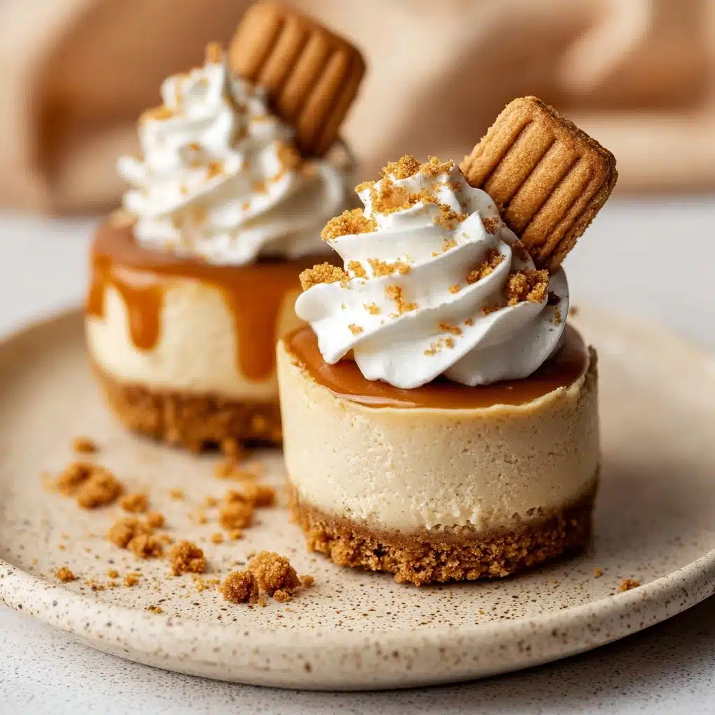 No Bake Mini Biscoff Cheesecakes Recipe - Recipe Image