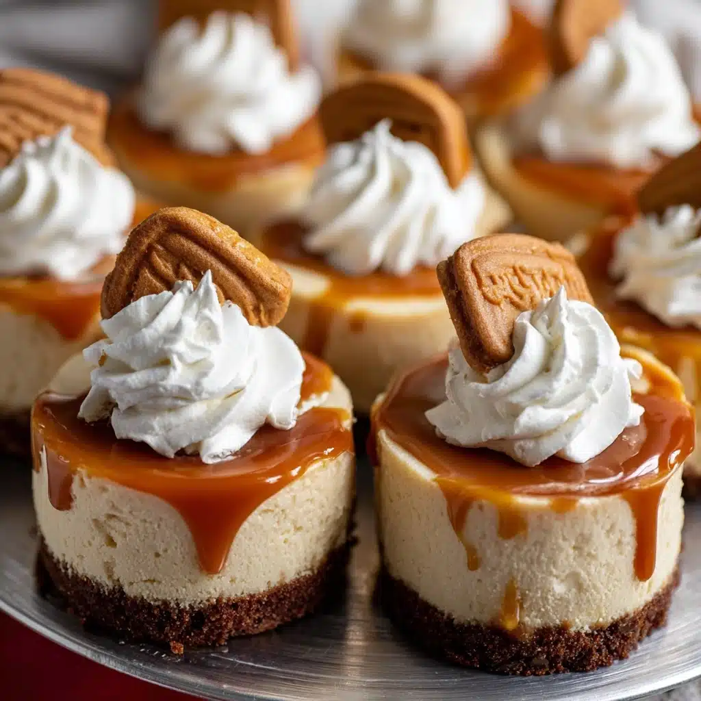 No Bake Mini Biscoff Cheesecakes Recipe - Recipe Image