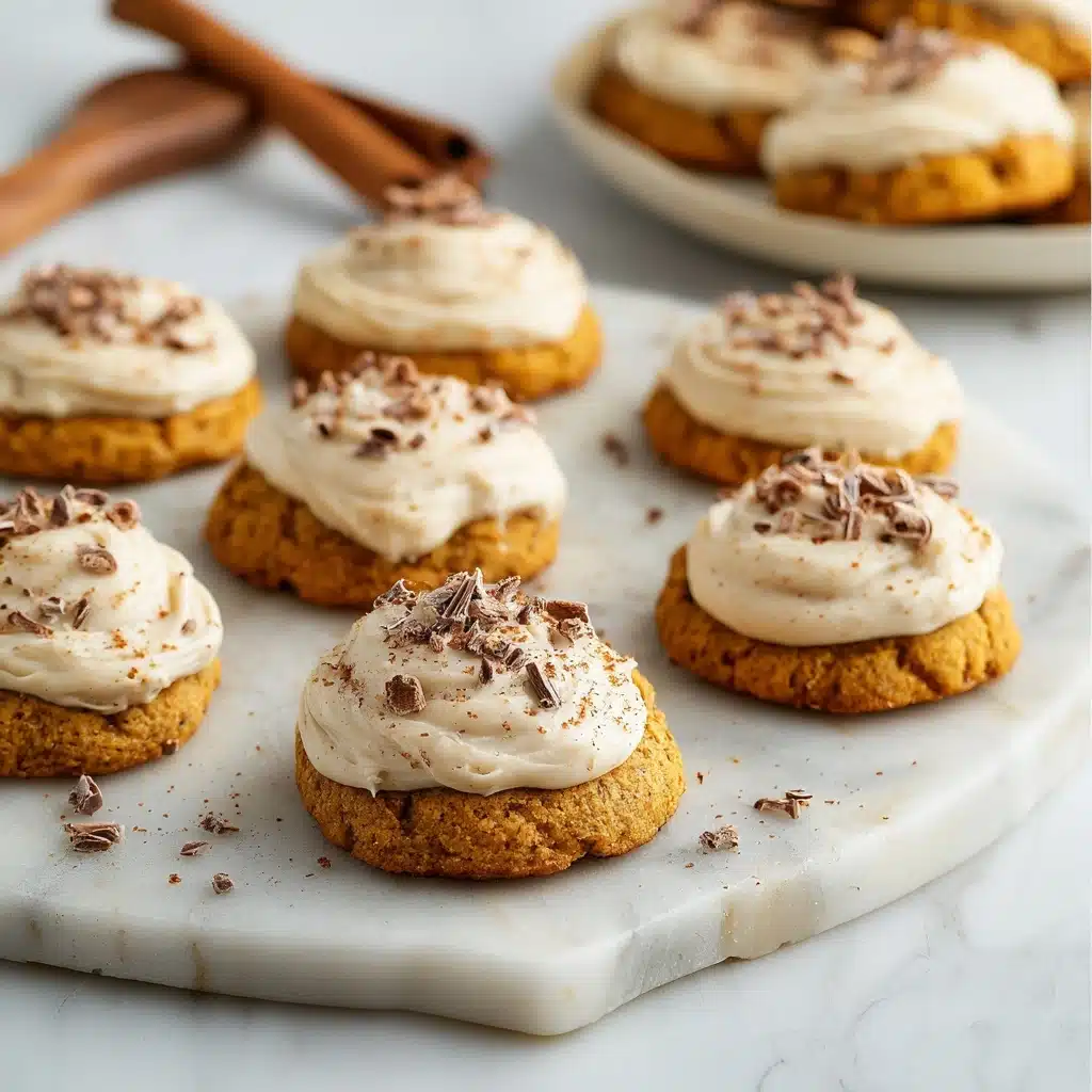 Soft Pumpkin Cookies with Cinnamon Frosting Recipe - Recipe Image