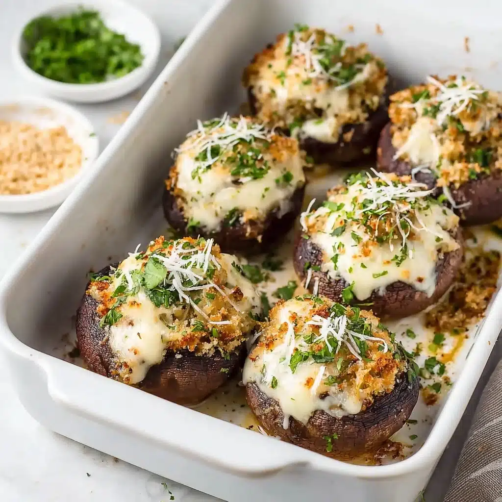 Tasty Olive Garden Stuffed Mushrooms Recipe - Recipe Image
