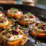 Sweet Potato Rounds with Goat Cheese Recipe
