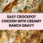 Easy Crockpot Chicken and Creamy Gravy Recipe