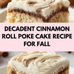 CINNAMON ROLL POKE CAKE! Recipe