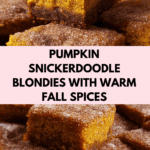 Pumpkin Snickerdoodle Blondies Recipe