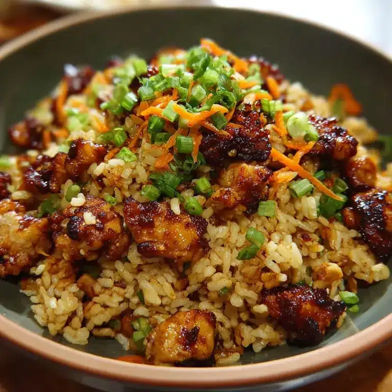 Easy Japanese BBQ Chicken Fried Rice Recipe