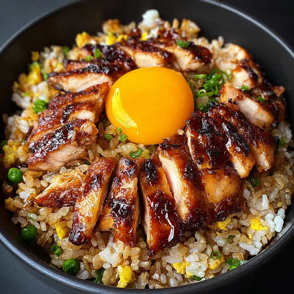 Easy Japanese BBQ Chicken Fried Rice Recipe - Recipe Image