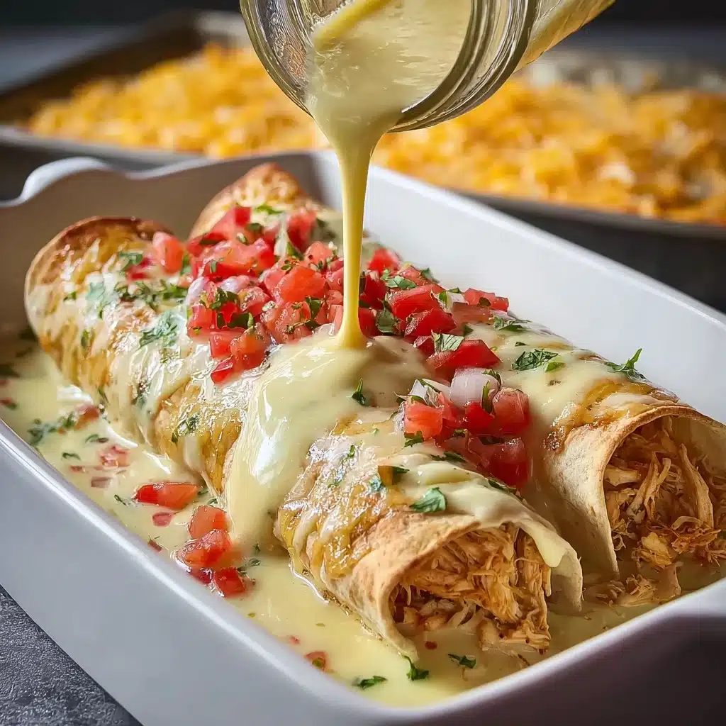 Queso Chicken Enchiladas Recipe - Recipe Image