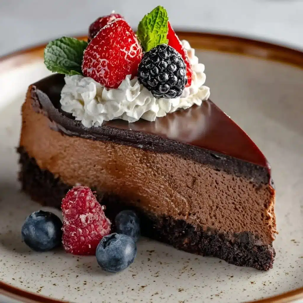 Chocolate San Sebastian Cheesecake That Melts in Your Mouth Recipe - Recipe Image