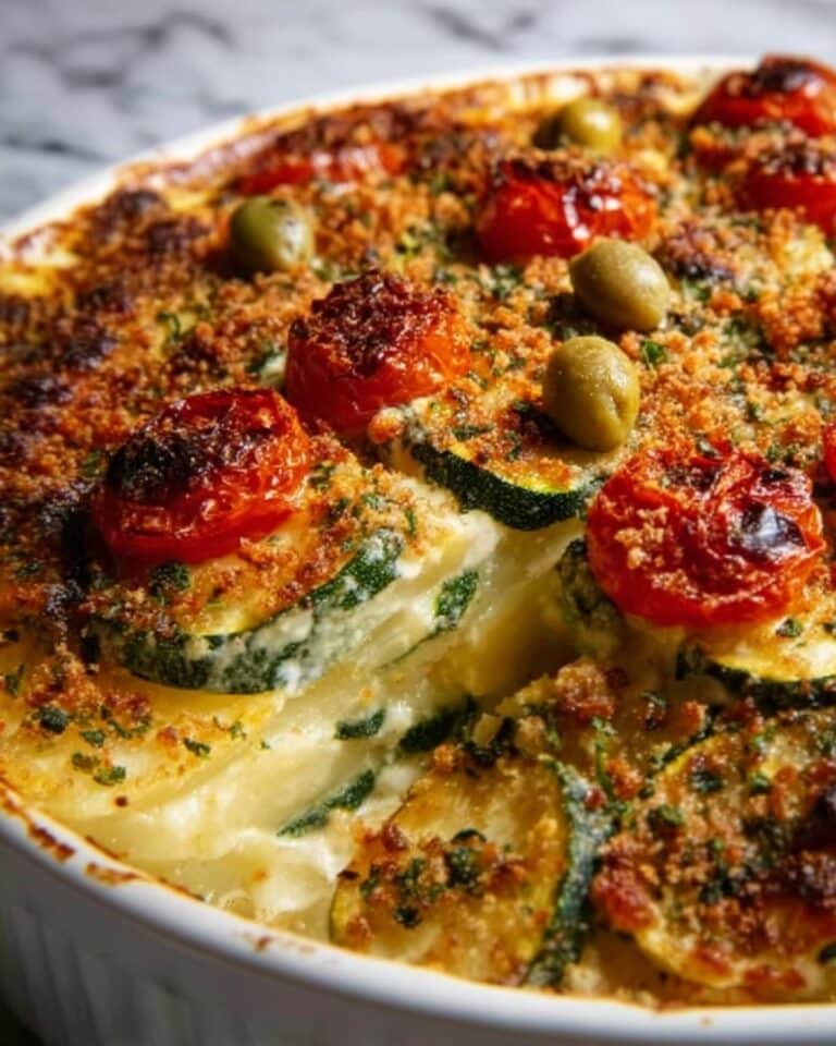 Spinach Zucchini Chickpea Bake Recipe
