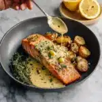 Baked Salmon with Amazing Lemon Sauce for a Bistro Night In Recipe