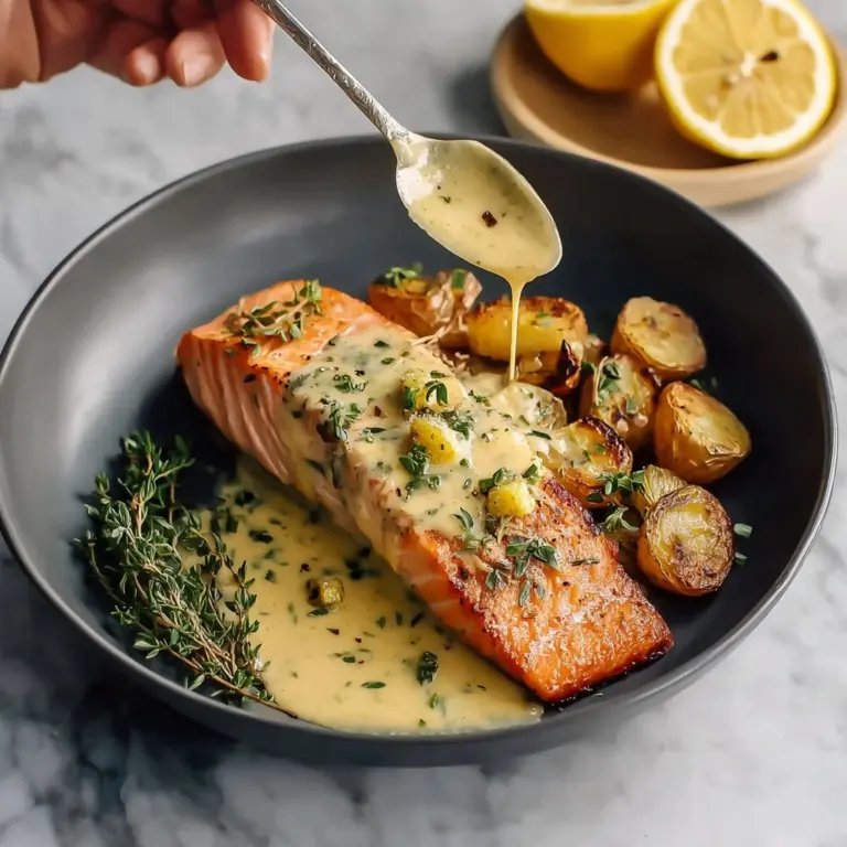 Baked Salmon with Amazing Lemon Sauce for a Bistro Night In Recipe