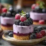 Mini Blackberry Mousse Cakes Recipe