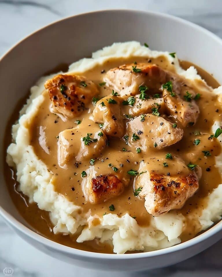 Slow Cooker Creamy Chicken & Gravy Recipe