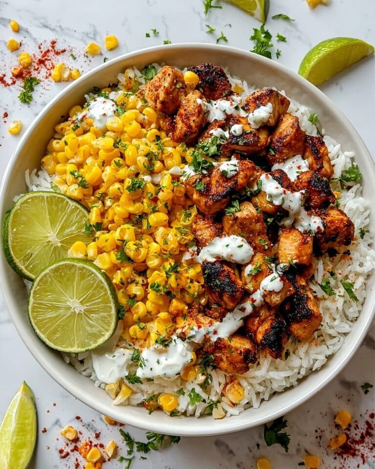 Street Corn Chicken Rice Bowl Recipe