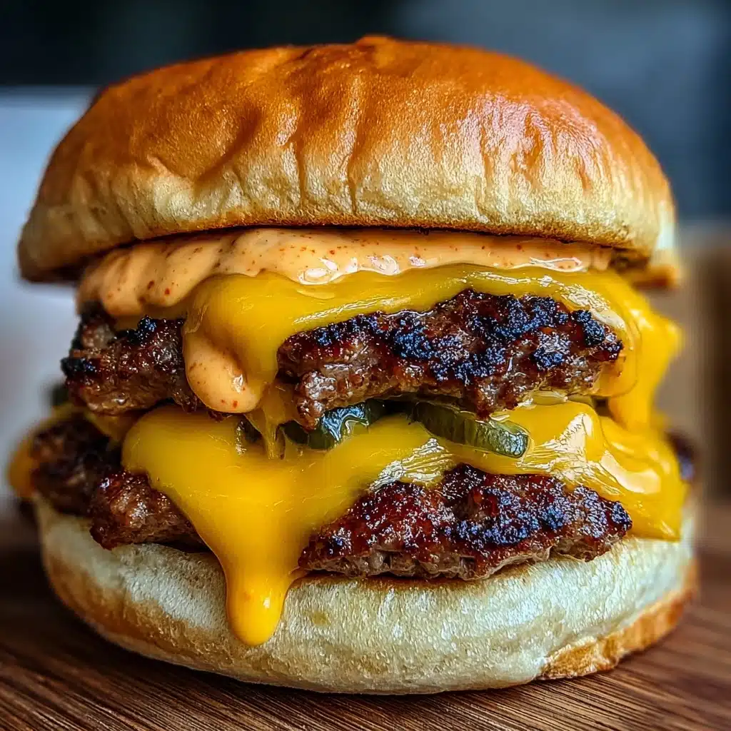 Create Mouthwatering Smoked Cajun Cheese Burgers at Home Recipe - Recipe Image