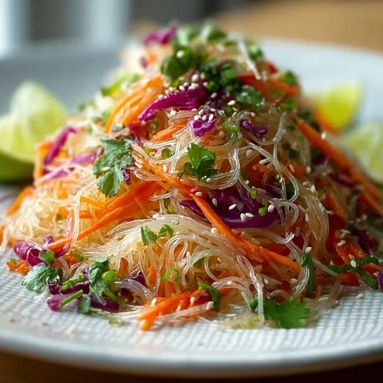 Asian Noodle Salad with Ginger-Lime Dressing Recipe
