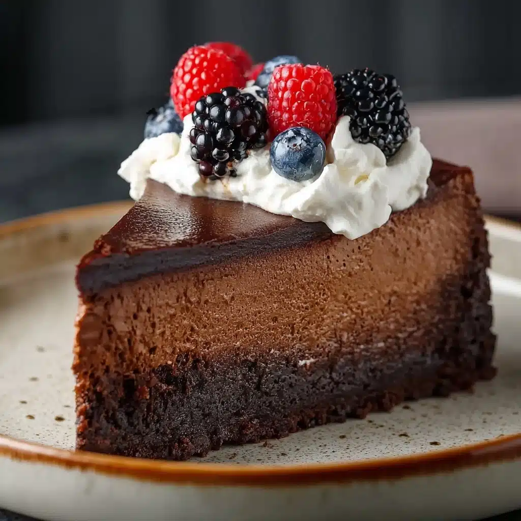 Chocolate San Sebastian Cheesecake That Melts in Your Mouth Recipe - Recipe Image