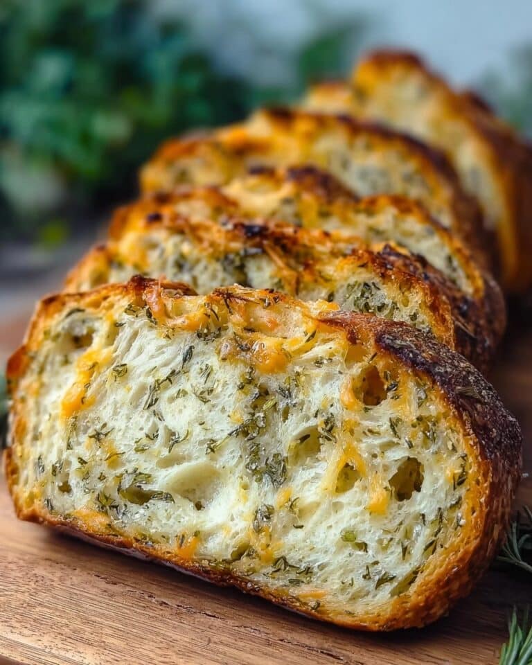 Italian Herbs and Cheese Stuffed Bread Recipe