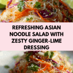 Asian Noodle Salad with Ginger-Lime Dressing Recipe