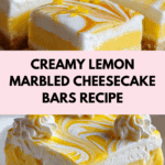 Irresistible Lemon Marbled Cheesecake Bars Recipe