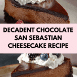 Chocolate San Sebastian Cheesecake That Melts in Your Mouth Recipe