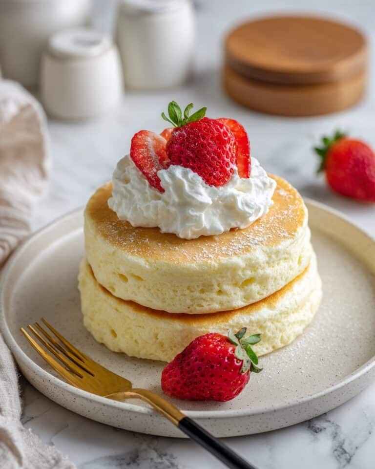 Fluffy Japanese Soufflé Pancakes Recipe