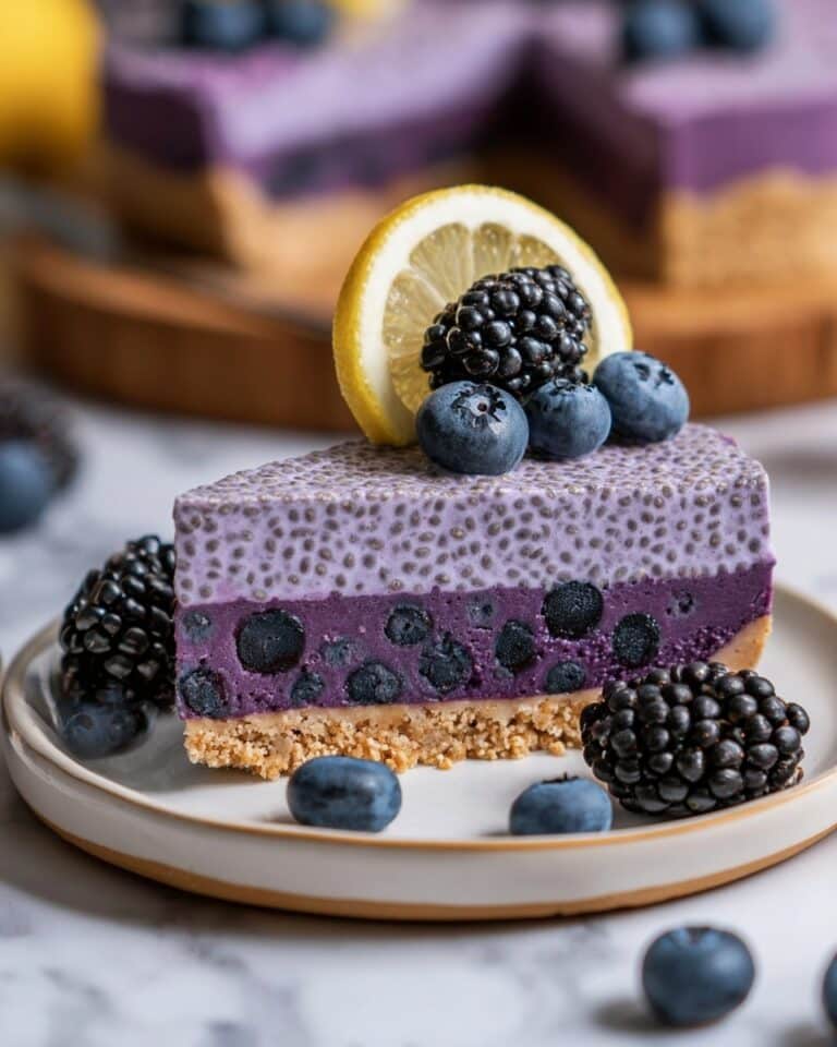 No-Bake Blueberry Chia Seed Pie Recipe