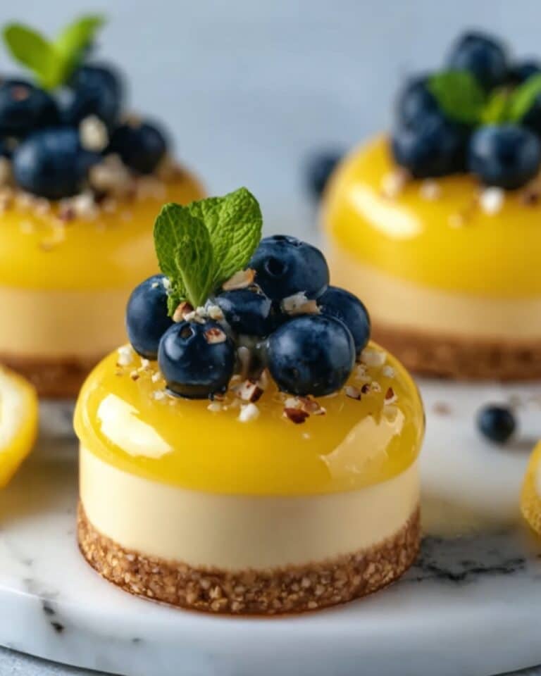 Lemon Blueberry Domes Recipe