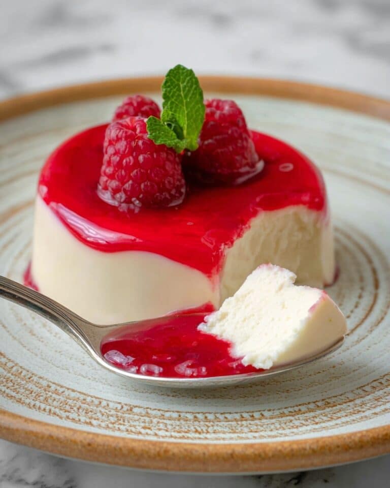 Vegan Vanilla Panna Cotta with Berry Coulis Recipe