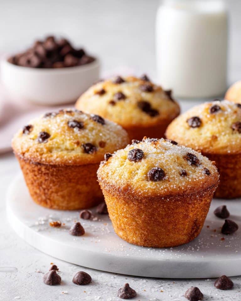 Bakery-Style Chocolate Chip Muffins Recipe