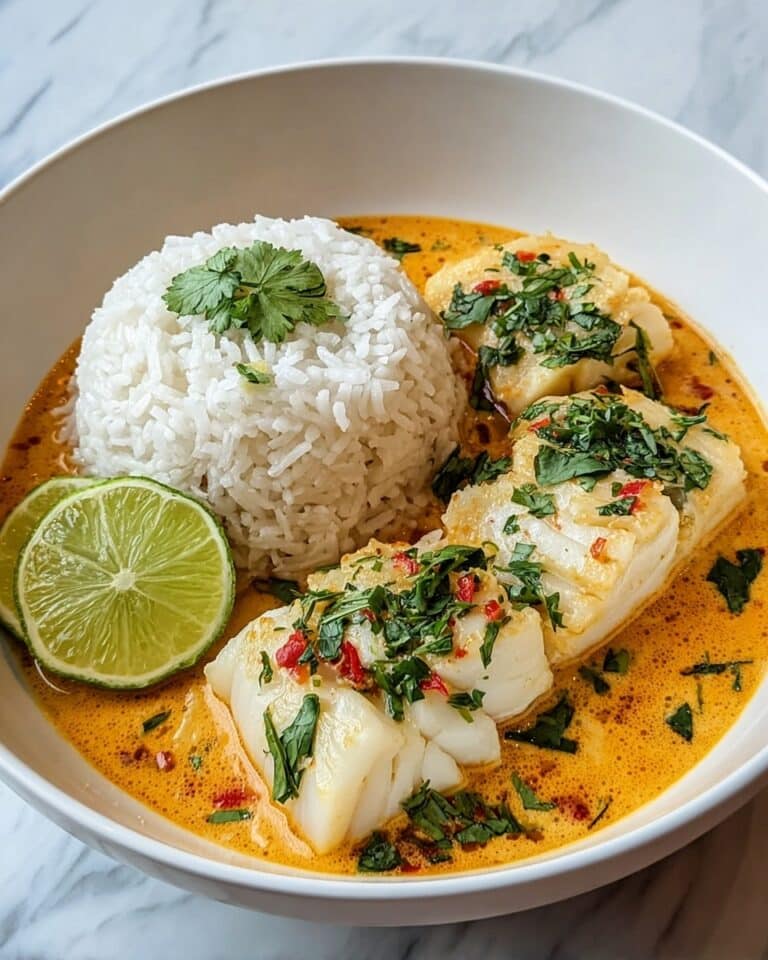 Coconut Lime Fish Curry with Jasmine Rice Recipe