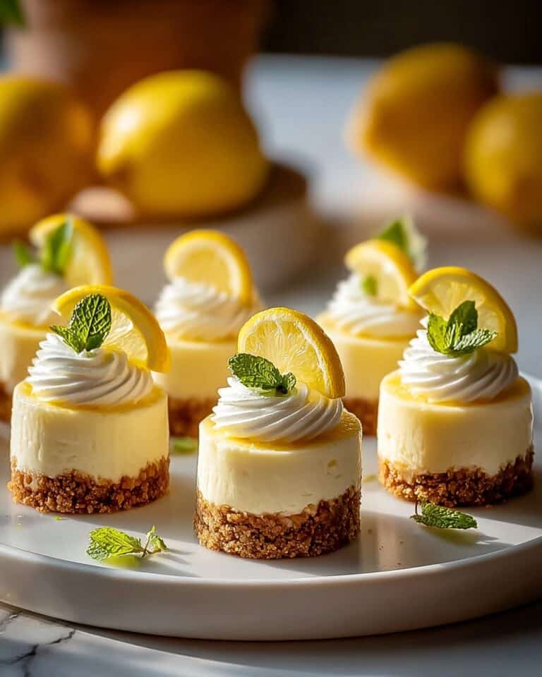 Mini Lemon Cheesecakes Recipe