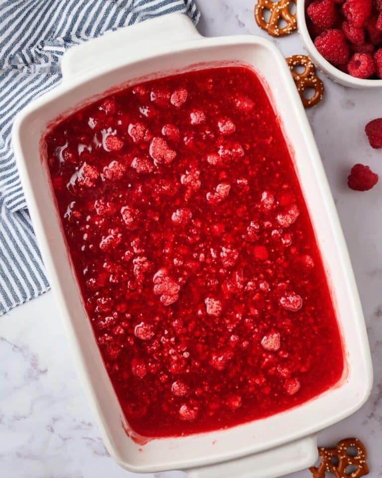 Raspberry Pretzel Jello Salad Recipe