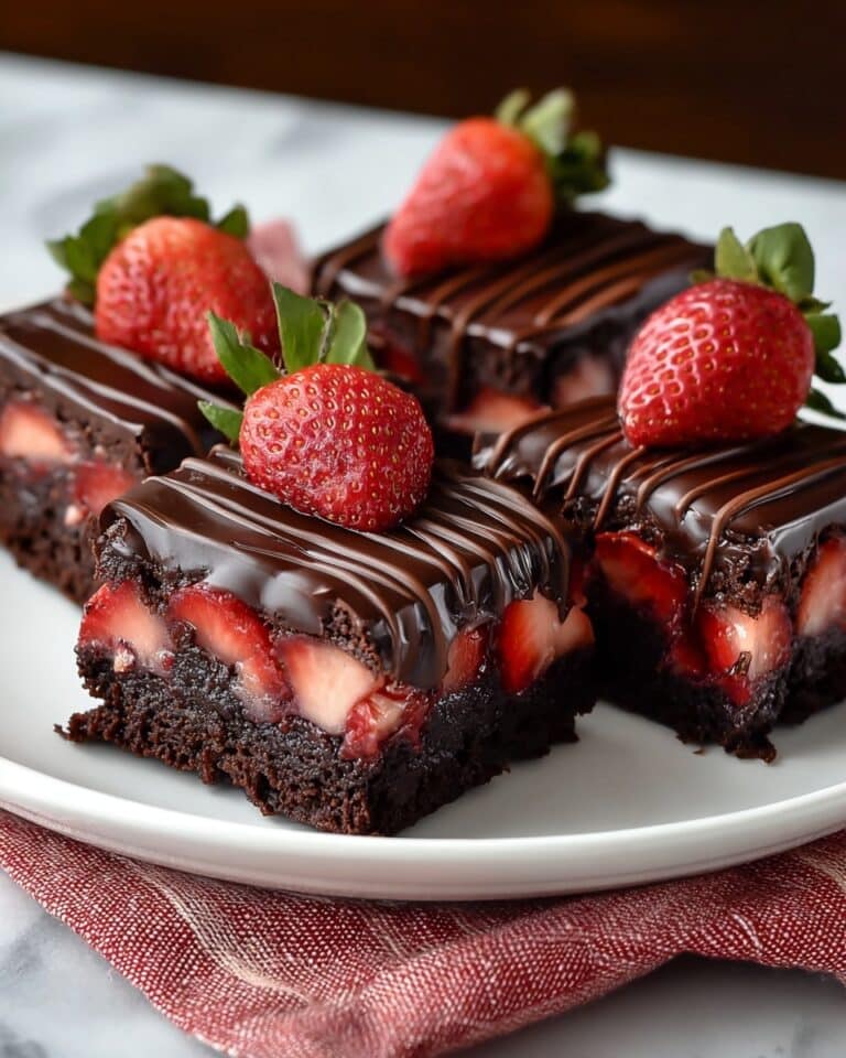 Chocolate Covered Strawberry Brownies Recipe