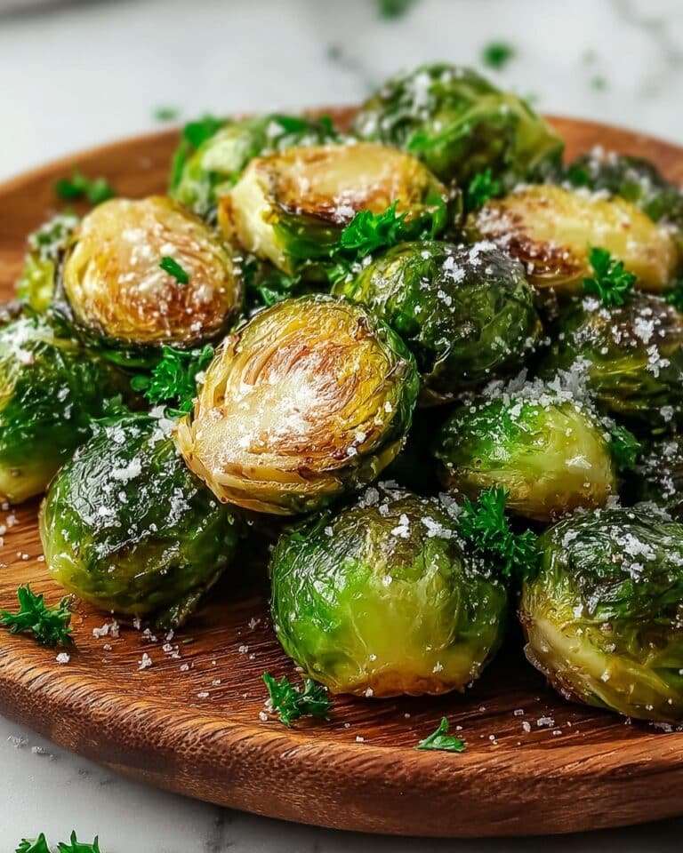 Garlic Butter Roasted Brussels Sprouts Recipe