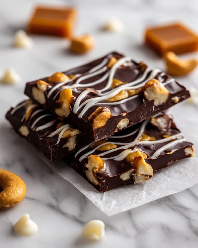 Chocolate Caramel Cashew Clusters Recipe