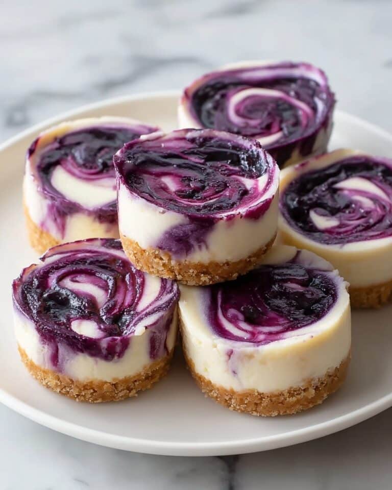 Juicy Mini Lemon Blueberry Cheesecakes Recipe