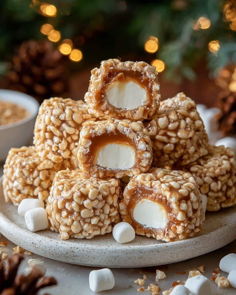 Marshmallow Caramel Crunch Balls Recipe