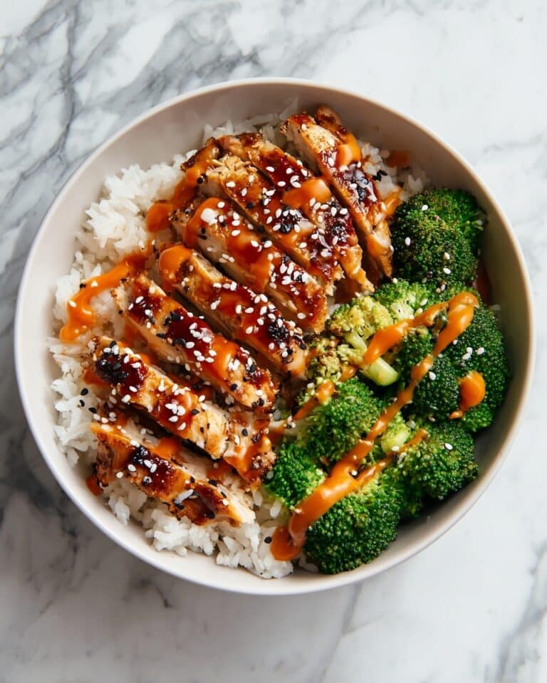 Sticky Chicken Bowls with Spicy Mayo and Sesame Seeds Recipe