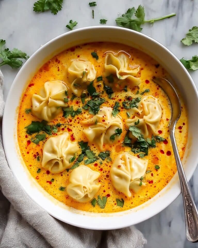 Easy Thai Coconut Curry Dumpling Soup Recipe