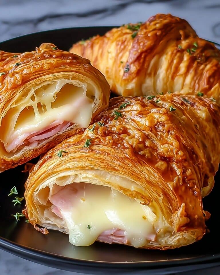 Air Fryer Ham Cheese Croissants Recipe