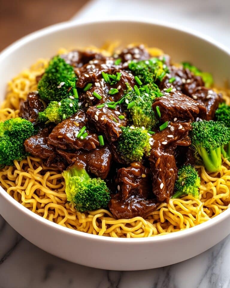 Sticky Beef Noodles Recipe