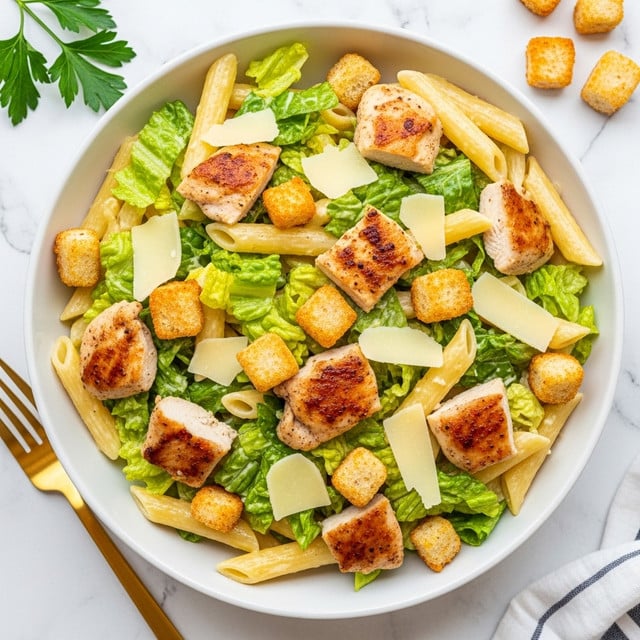 Chicken Caesar Pasta Salad Recipe