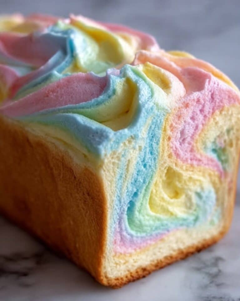 Cloud Bread Pastel Swirl Loaf Recipe