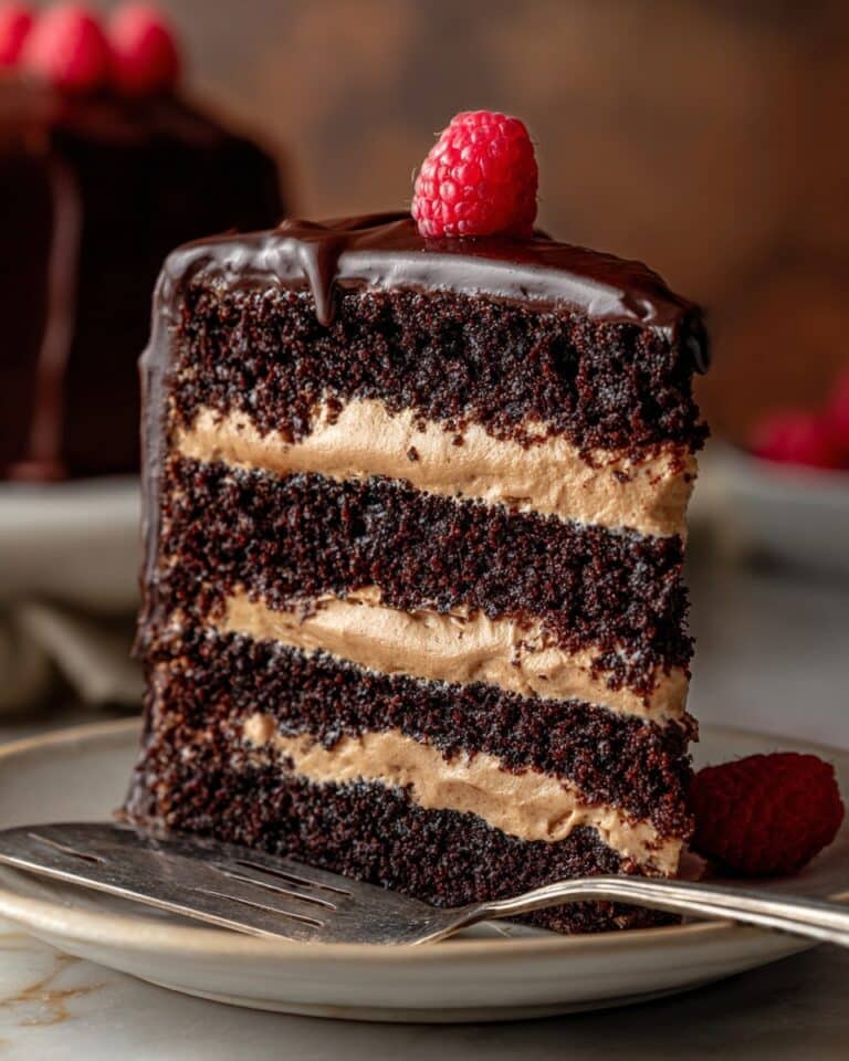 Dark Chocolate Mousse Cake Recipe